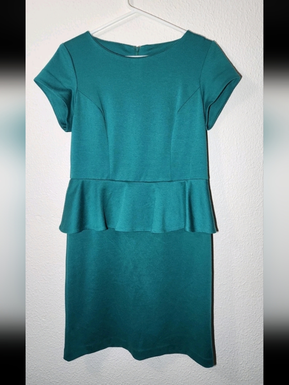 Shelby & Palmer Teal Peplum Mini Dress